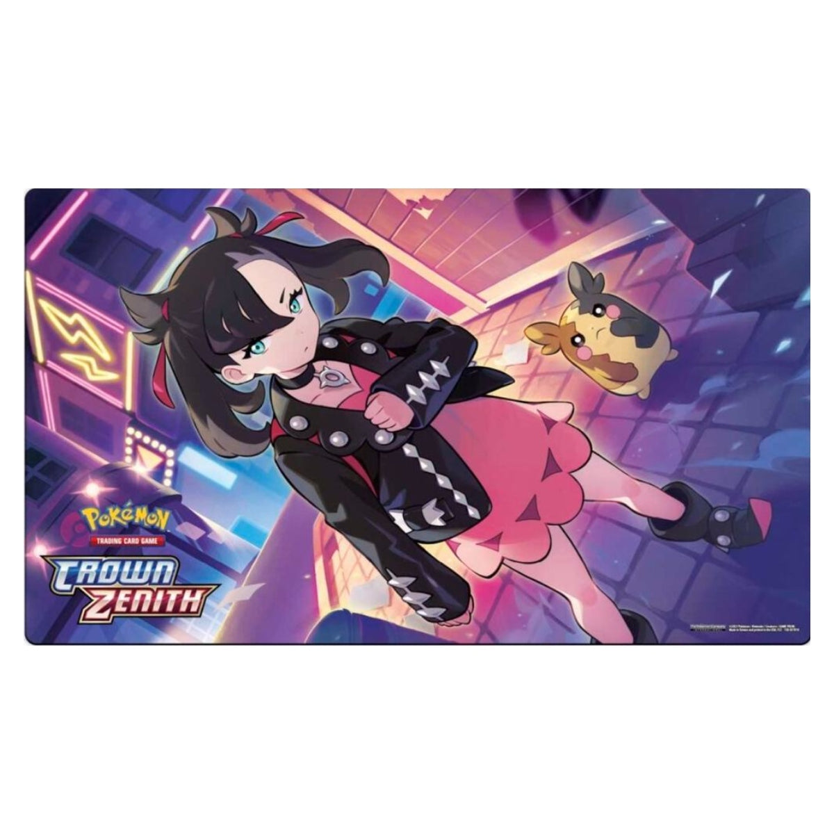 marnie pokemon cards Marnie & Morpeko Pokemon Crown Zenith Premium Collection TCG Playmat – toynadoalley.com