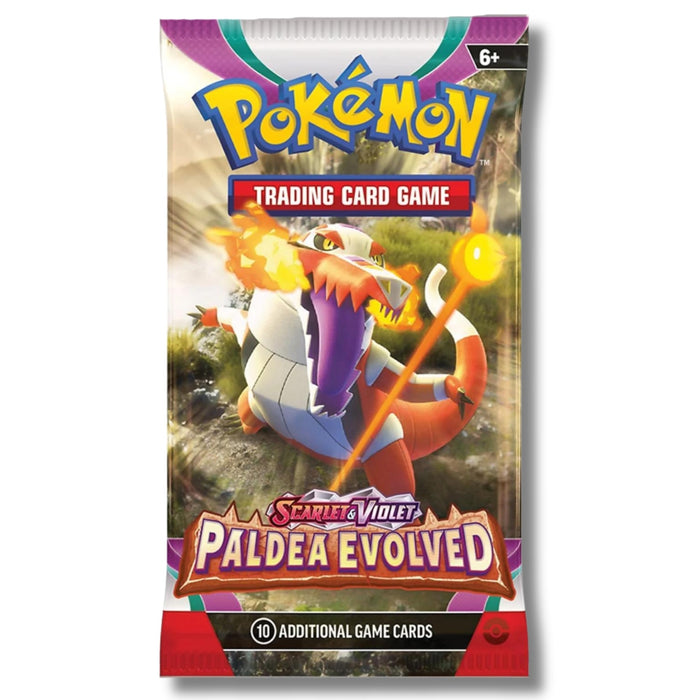 Paldea Evolved S&V Pokemon TCG Booster Pack (One Pack, Pack Art Will Vary)