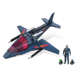 M.A.S.K. High Tech Helicopter with Miles “Wolf” Mayhem Retro Vehicle