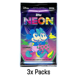 3x Blaster Packs, 2026 Topps Disney Neon