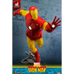 Iron Man Classic Comic Masterpiece Diecast 1/6 Scale Hot Toys Exclusive Figure