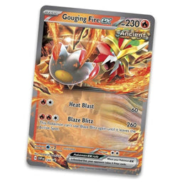Gouging Fire ex Paradox Destinies Scarlet & Violet Pokemon Tin