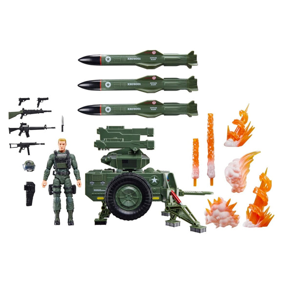 Hawk with M.M.S. GI Joe Classified Series #182 Figure and Towable Vehicle
