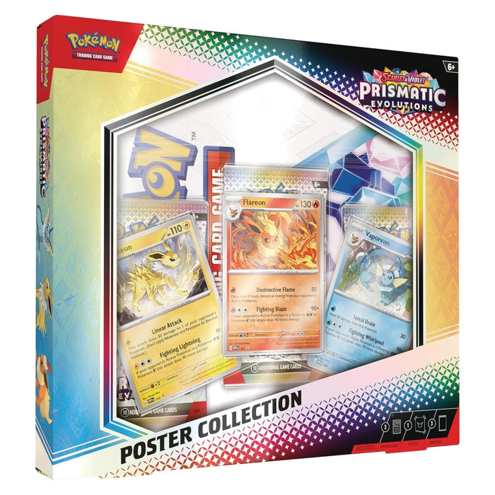 Prismatic Evolutions Pokemon Scarlet & Violet TCG Poster Collection