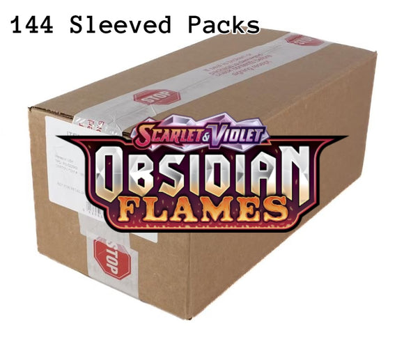 Obsidian Flames Pokemon Scarlet & Violet Sleeved Booster 144 Pack Master Case