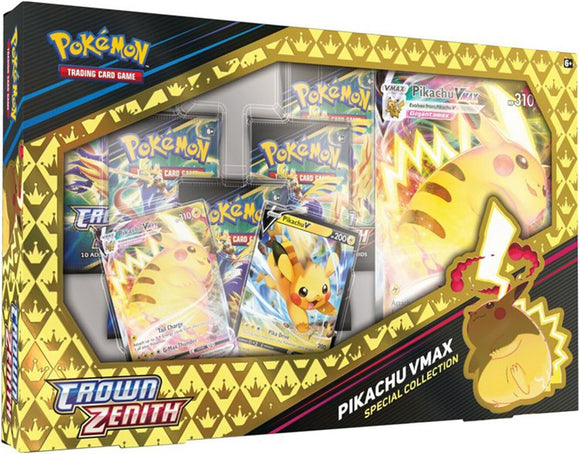 Crown Zenith Pokemon Pikachu VMAX TCG Collection Box