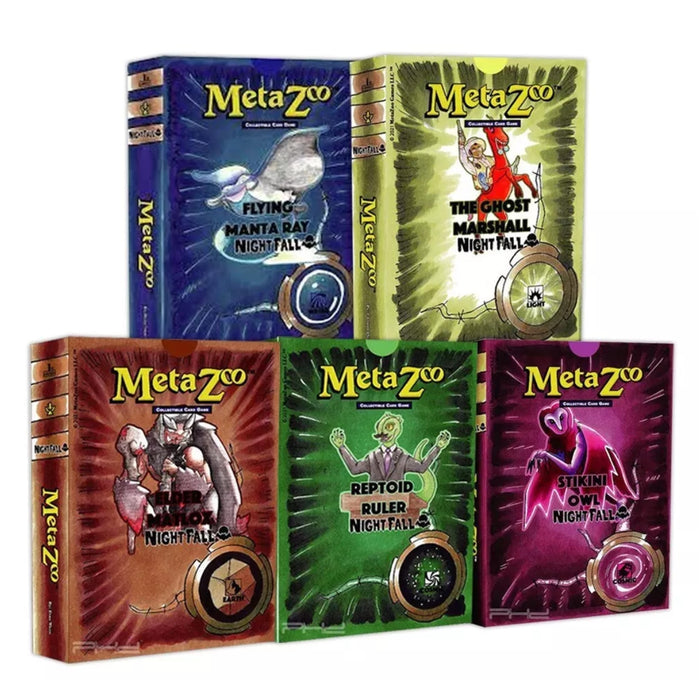 Nightfall 1st Edition MetaZoo TCG Theme Deck Set of 5