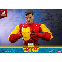 Iron Man Classic Comic Masterpiece Diecast 1/6 Scale Hot Toys Exclusive Figure