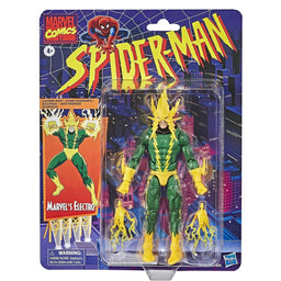 Electro Marvel Legends Spider-Man Retro Card Action Figure