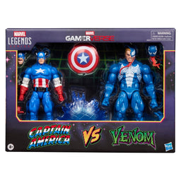 Captain America vs Venom Marvel Legends Gamerverse Action Figures