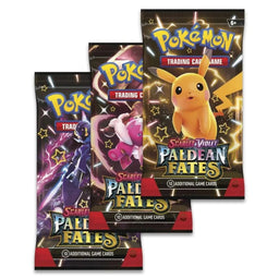 Paldean Fates Shiny Maschiff Pokemon S&V Tech Sticker Collection 3-Pack