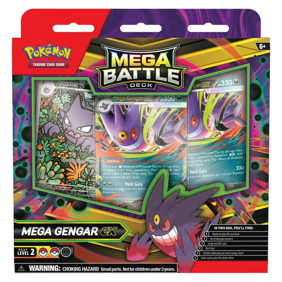 Mega Gengar ex Mega Evolutions Pokemon TCG Battle Deck