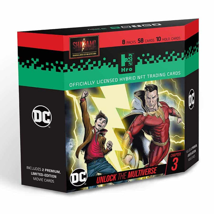 Chapter 3 Shazam! Edition DC Unlock The Multiverse Hro Hybrid NFT Premium 8-Pack