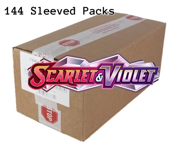 Scarlet & Violet Pokemon Base Sleeved Booster 144 Pack Master Case