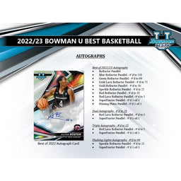 2022-23 Bowman University's Best Basketball Hobby Box