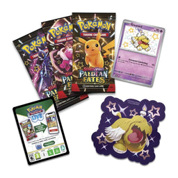 Paldean Fates Shiny Greavard Pokemon S&V Tech Sticker Collection 3-Pack