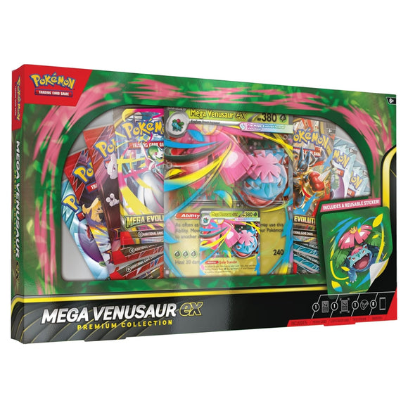 Mega Venusaur ex Mega Evolution Pokemon TCG Premium Collection Box