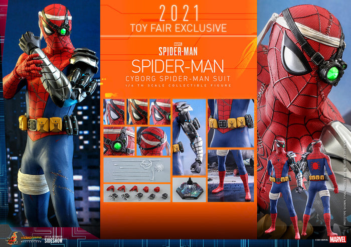 Spider-Man Cyborg Suit VGM Edition 1/6 Scale Hot Toys Exclusive Figure