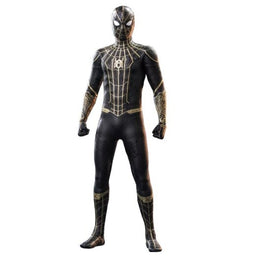 Spider-Man Black & Gold Suit Spider-Man: No Way Home MMS 1/6 Scale Hot Toys Exclusive Figure