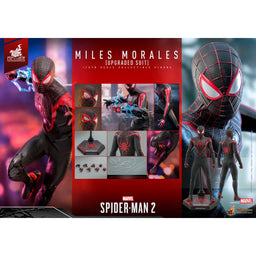 Miles Morales Upgraded Suit Spider-Man 2 Hot Toys 1/6 Scale Exclusive Figure