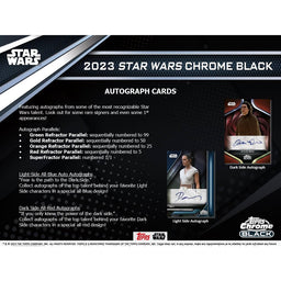 2023 Topps Star Wars Chrome Black Hobby Box