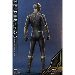 Spider-Man Black & Gold Spider-Man No Way Home MMS 1/6 Scale Hot Toys Exclusive