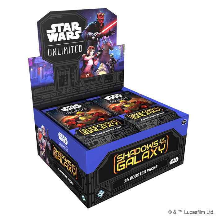 Shadows of the Galaxy Star Wars Unlimited Trading Card Game Booster Display