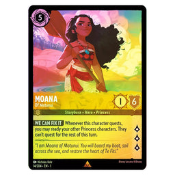 Mickey Sorcerer + Moana Foils + First Chap Lorcana Amber & Amethyst Starter Deck