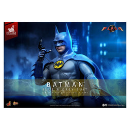 Batman Blue & Gray Suit The Flash Movie Masterpiece 1/6 Scale Hot Toys Figure