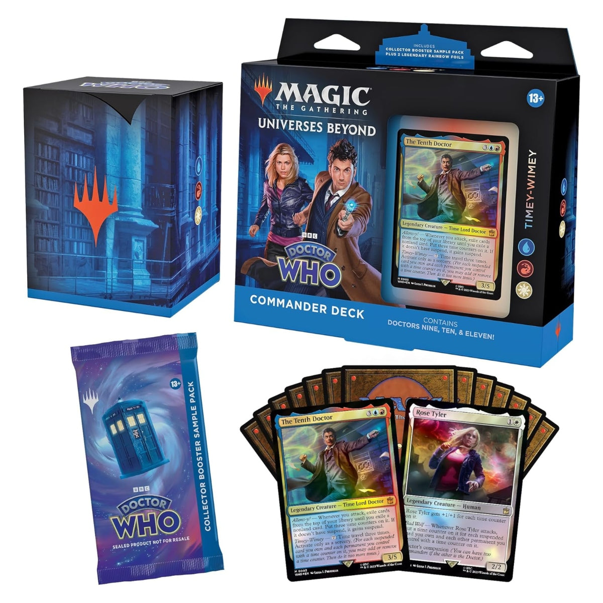 dr who set booster box Doctor Who Universes Beyond MTG Commander Decks