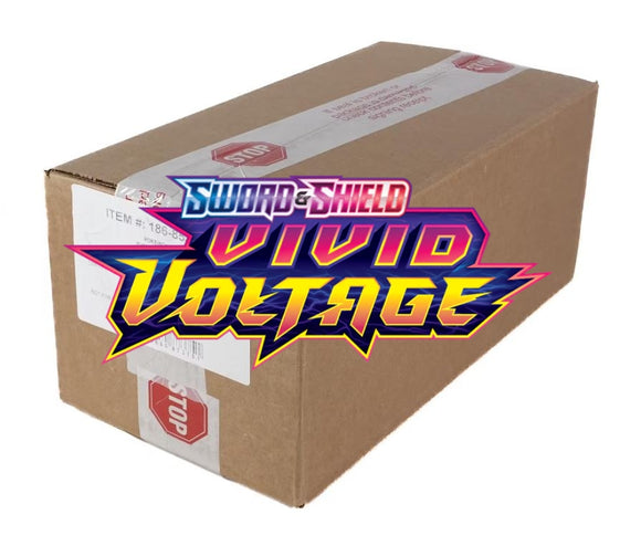 Vivid Voltage Pokemon Sword & Shield Sleeved Booster 144 Pack Case
