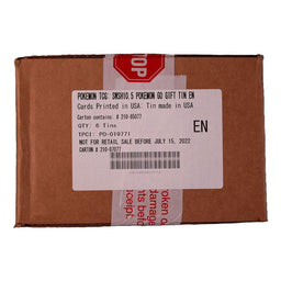 Pokemon GO TCG Tin Sealed Case of 6