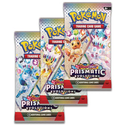 Glaceon Prismatic Evolutions Pokemon S&V Tech Sticker Collection 3-Pack
