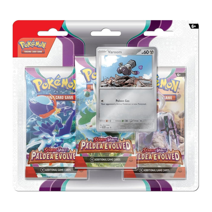 Paldea Evolved Varoom Pokemon Scarlet & Violet TCG Booster 3-Pack