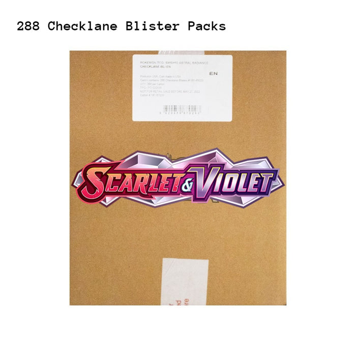 Scarlet & Violet Checklane Blister 288 Pack Master Carton