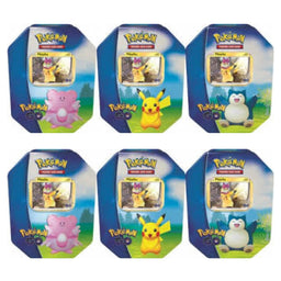 Pokemon GO TCG Tin Sealed Case of 6