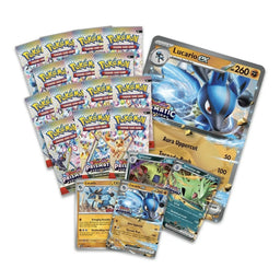 Lucario ex & Tyranitar ex Prismatic Evolutions Pokemon Premium Collection Box