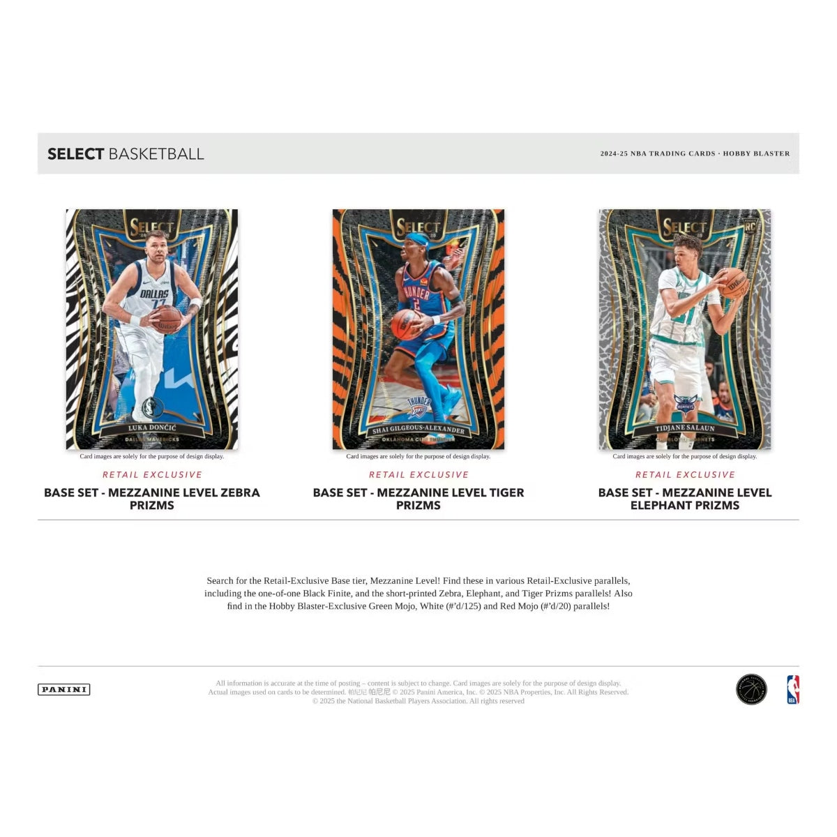 2024–25 Panini Select Basketball Blaster Box