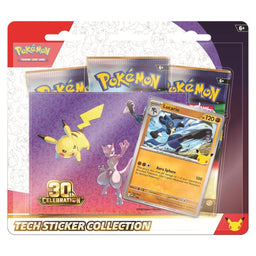 Lucario Pokemon 30th Celebration Tech Sticker Collection