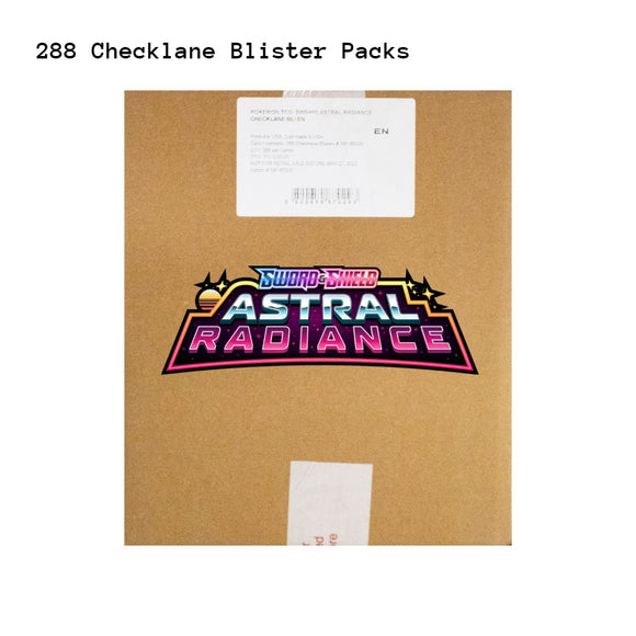 Astral Radiance Pokemon Sword & Shield Checklane Blister 288 Pack Master Carton