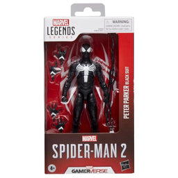 Peter Parker Black Suit Spider-Man Marvel Legends Gamerverse Action Figure