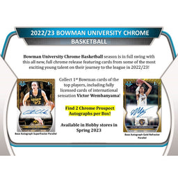 2022-23 Bowman University Chrome Basketball Hobby Box