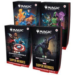 Marvel Super Heroes Magic The Gathering Commander Decks - Set of 4