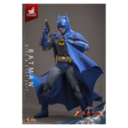 Batman Blue & Gray Suit The Flash Movie Masterpiece 1/6 Scale Hot Toys Figure