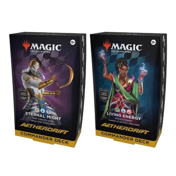 Aetherdrift Magic The Gathering Commander Decks - Set of 2