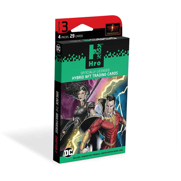 Chapter 3 Shazam! Edition DC Unlock The Multiverse Hro Hybrid NFT Premium 4-Pack