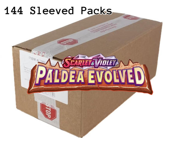 Paldea Evolved Pokemon Scarlet & Violet Sleeved Booster 144 Pack Master Case