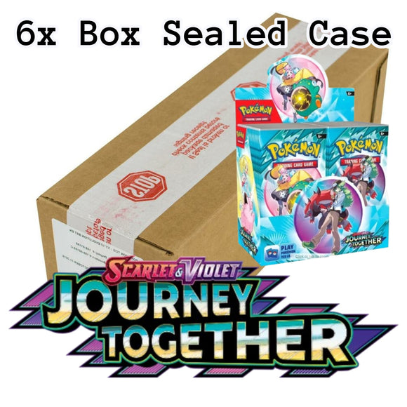 PREORDER Journey Together Scarlet & Violet Pokemon 6 Box CASE (Ships by 3/28)