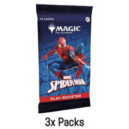 3x Packs, Marvel's Spider-Man Magic The Gathering Play Booster