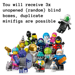 3x LEGO Space Minifigure 71046 Mystery Boxes